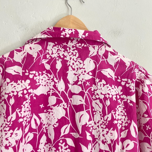 Olivia James the Label Daphne Dress Women Size Medium Pink White - Picture 11 of 13